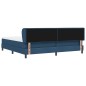Letto a molle vidaXL con materasso Blu 200x200 cm in tessuto Letto a molle vidaXL con materasso Blu 200x200 cm in tessuto