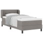 Letto a Molle con Materasso Tortora 80x200 cm Tessuto Letto a Molle con Materasso Tortora 80x200 cm Tessuto