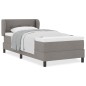 Letto a Molle con Materasso Tortora 80x200 cm Tessuto Letto a Molle con Materasso Tortora 80x200 cm Tessuto