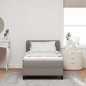Letto a Molle con Materasso Tortora 80x200 cm Tessuto Letto a Molle con Materasso Tortora 80x200 cm Tessuto