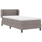 Letto a Molle con Materasso Tortora 80x200 cm Tessuto Letto a Molle con Materasso Tortora 80x200 cm Tessuto
