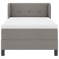 Letto a Molle con Materasso Tortora 80x200 cm Tessuto Letto a Molle con Materasso Tortora 80x200 cm Tessuto