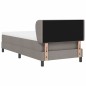 Letto a Molle con Materasso Tortora 80x200 cm Tessuto Letto a Molle con Materasso Tortora 80x200 cm Tessuto
