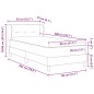 vidaXL Letto a Castello con Materasso Blu 80x200 cm Tessuto vidaXL Letto a Castello con Materasso Blu 80x200 cm Tessuto