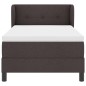 vidaXL Letto Box Spring con Materasso - Marrone Scuro - 90x200 cm - Tessuto