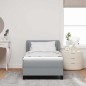 Letto con Box Spring e Materasso vidaXL Grigio Chiaro 100x200 cm Tessuto Letto con Box Spring e Materasso vidaXL Grigio Chiaro 100x200 cm Tessuto