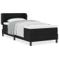 Letto Box Spring con Materasso vidaXL Nero 100x200 cm Tessuto