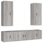 Set di Mobili Porta TV 5 pz Grigio Sonoma in Legno Multistrato Set di Mobili Porta TV 5 pz Grigio Sonoma in Legno Multistrato