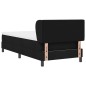 Letto Box Spring con Materasso vidaXL Nero 100x200 cm Tessuto