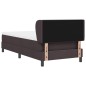 Letto con rete a doghe e materasso vidaXL Marrone Scuro 100x200 cm Tessuto Letto con rete a doghe e materasso vidaXL Marrone Scuro 100x200 cm Tessuto