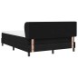 vidaXL Letto Box Spring con Materasso Nero 140x190 cm Tessuto