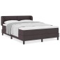 vidaXL Letto Box con Materasso Marrone Scuro 140x200 cm Tessuto vidaXL Letto Box con Materasso Marrone Scuro 140x200 cm Tessuto