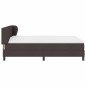 vidaXL Letto Box con Materasso Marrone Scuro 140x200 cm Tessuto vidaXL Letto Box con Materasso Marrone Scuro 140x200 cm Tessuto