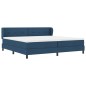 vidaXL Letto Box Spring con Materasso Blu 200x200 cm Tessuto vidaXL Letto Box Spring con Materasso Blu 200x200 cm Tessuto