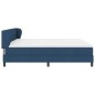 vidaXL Letto Box Spring con Materasso Blu 200x200 cm Tessuto vidaXL Letto Box Spring con Materasso Blu 200x200 cm Tessuto