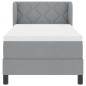 Letto Box Spring con Materasso Grigio Chiaro 80x200 cm Tessuto Letto Box Spring con Materasso Grigio Chiaro 80x200 cm Tessuto