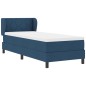 vidaXL Letto a Box con Materasso Blu 80x200 cm in Tessuto