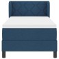 vidaXL Letto a Box con Materasso Blu 80x200 cm in Tessuto
