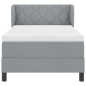 letto a molle con materasso vidaXL Grigio chiaro 90x200 cm Tessuto letto a molle con materasso vidaXL Grigio chiaro 90x200 cm Tessuto
