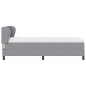 letto a molle con materasso vidaXL Grigio chiaro 90x200 cm Tessuto letto a molle con materasso vidaXL Grigio chiaro 90x200 cm Tessuto