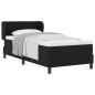 vidaXL Letto Box Spring con Materasso Nero 90x200 cm Tessuto vidaXL Letto Box Spring con Materasso Nero 90x200 cm Tessuto
