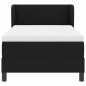 vidaXL Letto Box Spring con Materasso Nero 90x200 cm Tessuto vidaXL Letto Box Spring con Materasso Nero 90x200 cm Tessuto