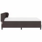 vidaXL Letto Box Spring con Materasso Marrone Scuro 140x190 cm Tessuto vidaXL Letto Box Spring con Materasso Marrone Scuro 140x190 cm Tessuto