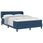 vidaXL Letto Box Spring con Materasso Blu 140x200 cm Tessuto vidaXL Letto Box Spring con Materasso Blu 140x200 cm Tessuto