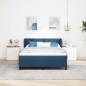 vidaXL Letto Box Spring con Materasso Blu 140x200 cm Tessuto vidaXL Letto Box Spring con Materasso Blu 140x200 cm Tessuto