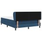 vidaXL Letto Box Spring con Materasso Blu 140x200 cm Tessuto vidaXL Letto Box Spring con Materasso Blu 140x200 cm Tessuto