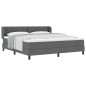 Letto a Rete con Materasso vidaXL Grigio Scuro 180x200 cm in Tessuto Letto a Rete con Materasso vidaXL Grigio Scuro 180x200 cm in Tessuto