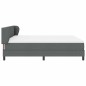 Letto a Rete con Materasso vidaXL Grigio Scuro 180x200 cm in Tessuto Letto a Rete con Materasso vidaXL Grigio Scuro 180x200 cm in Tessuto