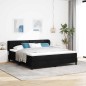letto a box spring vidaXL con materasso nero 180x200 cm in tessuto letto a box spring vidaXL con materasso nero 180x200 cm in tessuto