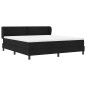 letto a box spring vidaXL con materasso nero 180x200 cm in tessuto letto a box spring vidaXL con materasso nero 180x200 cm in tessuto