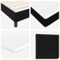 letto a box spring vidaXL con materasso nero 180x200 cm in tessuto letto a box spring vidaXL con materasso nero 180x200 cm in tessuto