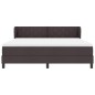 vidaXL Letto a Molla con Materasso Marrone Scuro 180x200 cm Tessuto vidaXL Letto a Molla con Materasso Marrone Scuro 180x200 cm Tessuto