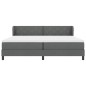 Letto a Molletta con Materasso vidaXL Grigio Scuro 200x200 cm in Tessuto Letto a Molletta con Materasso vidaXL Grigio Scuro 200x200 cm in Tessuto