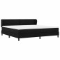 vidaXL Letto Box Spring Nero con Materasso , 200x200 cm, Tessuto