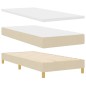 vidaXL Letto Box Spring con Materasso - Crema - 80x200 cm - Tessuto vidaXL Letto Box Spring con Materasso - Crema - 80x200 cm - Tessuto