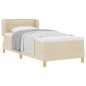 vidaXL Letto Box Spring con Materasso - Crema - 80x200 cm - Tessuto vidaXL Letto Box Spring con Materasso - Crema - 80x200 cm - Tessuto