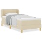 vidaXL Letto Box Spring con Materasso - Crema - 80x200 cm - Tessuto vidaXL Letto Box Spring con Materasso - Crema - 80x200 cm - Tessuto