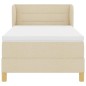 vidaXL Letto Box Spring con Materasso - Crema - 80x200 cm - Tessuto vidaXL Letto Box Spring con Materasso - Crema - 80x200 cm - Tessuto