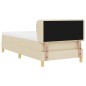 vidaXL Letto Box Spring con Materasso - Crema - 80x200 cm - Tessuto vidaXL Letto Box Spring con Materasso - Crema - 80x200 cm - Tessuto