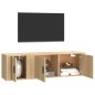 Set di Mobili Porta TV 2 pz Rovere Sonoma in Legno Multistrato Set di Mobili Porta TV 2 pz Rovere Sonoma in Legno Multistrato
