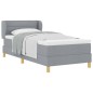 Letto a box con materasso vidaXL Grigio chiaro 90x200 cm Tessuto Letto a box con materasso vidaXL Grigio chiaro 90x200 cm Tessuto