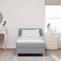 Letto a box con materasso vidaXL Grigio chiaro 90x200 cm Tessuto Letto a box con materasso vidaXL Grigio chiaro 90x200 cm Tessuto