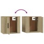 Set di Mobili Porta TV 2 pz Rovere Sonoma in Legno Multistrato Set di Mobili Porta TV 2 pz Rovere Sonoma in Legno Multistrato