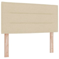 letto Box Spring vidaXL con materasso crema 100x200 cm in tessuto