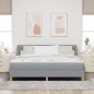 Letto a Molla VidaXL con Materasso Grigio Chiaro 180x200 cm in Tessuto