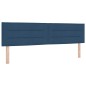 Letto a Contenitore con Materasso in Blu, 180x200 cm in Tessuto